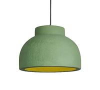 Lampada a sospensione industriale vintage per isola della cucina, grande, verde scandinavo, per sala da pranzo, lampadario, in cemento grosso, con paralume a cupola, per camera da letto, ristorante,