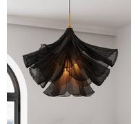 Lampada a sospensione Juliette By Rydéns, nera, tulle/metallo, E27 By Rydéns