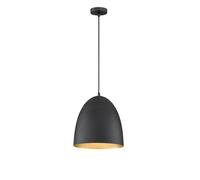 Lampada a sospensione lampada a sospensione lampada da soggiorno lampada da sala da pranzo plafoniera, metallo nero color oro, 1x E27, H 140 cm