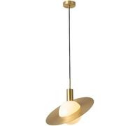 Lampada a Sospensione Lampada a Sospensione Moderna in Rame Filo sospeso Regolabile - Lampadario a Sospensione con Paralume sferico Compatibile con la Sala da Pranzo,Luce soffusa