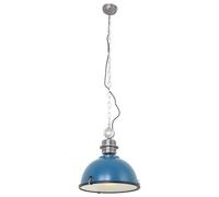 Lampada a sospensione lampada a sospensione plafoniera sala da pranzo lampada in metallo vetro blu H 55cm