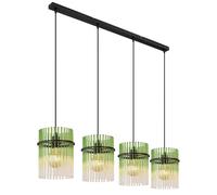 Lampada a sospensione lampada a sospensione plafoniera sala da pranzo luce gas 4 luci verde