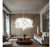Lampada a Sospensione Lampada da Soggiorno Foglie 4 Luci Alteyya 150cm [EEK: Non valutato]
