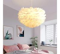 Lampada a Sospensione Lampadari Lampadario in piuma bianca Lampadario moderno semplice da letto caldo Lampadario a LED (dimensioni : D)