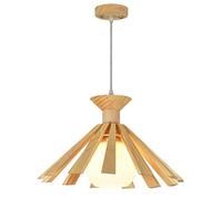 Lampada a Sospensione, lampadario Artistico Classico Cinese in Legno, Arte Creativa in Legno, Testa Singola, apparecchi di Illuminazione Regolabili in Legno Chiaro per Cucina, Camera da Letto della
