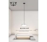 Lampada a sospensione lampadario da soffitto LED 40 W moderno disco tondo 3200lm [EEK: A+]