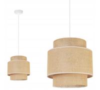 LAMPADA A SOSPENSIONE, LAMPADARIO DA SOFFITTO, PARALUME, BOHO JUTA