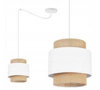 LAMPADA A SOSPENSIONE, LAMPADARIO DA SOFFITTO, PARALUME, BOHO JUTA