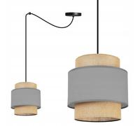 LAMPADA A SOSPENSIONE, LAMPADARIO DA SOFFITTO, PARALUME, BOHO JUTA