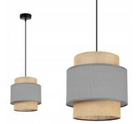 LAMPADA A SOSPENSIONE, LAMPADARIO DA SOFFITTO, PARALUME, BOHO JUTA