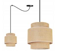 LAMPADA A SOSPENSIONE, LAMPADARIO DA SOFFITTO, PARALUME, BOHO JUTA