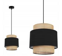 LAMPADA A SOSPENSIONE, LAMPADARIO DA SOFFITTO, PARALUME, BOHO JUTA