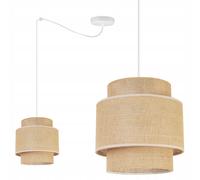 LAMPADA A SOSPENSIONE, LAMPADARIO DA SOFFITTO, PARALUME, BOHO JUTA