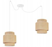 LAMPADA A SOSPENSIONE, LAMPADARIO DA SOFFITTO, PARALUME, BOHO JUTA