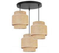 LAMPADA A SOSPENSIONE, LAMPADARIO DA SOFFITTO, PARALUME, BOHO JUTA
