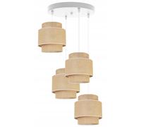 LAMPADA A SOSPENSIONE, LAMPADARIO DA SOFFITTO, PARALUME, BOHO JUTA