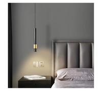 Lampada a sospensione, Lampadario di lusso postmoderno for sala da pranzo, a LED, semplice e rotondo, for camera letto(Changeable,AH30CM Black)