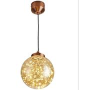 Lampada a sospensione Lampadario in stile scandinavo Sky Star Glass Ambra Platino Piccola luce a goccia Moderna Semplice - Music Bar Scale Luci LED,per la scala d'ingresso