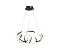 Lampada a sospensione, lampadario moderno in acrilico a LED da 58 W, dimmerabile, per sala da pranzo, luminosità dorata, regolabile, montaggio a filo, lampada a sospensione per camera da letto, soggio