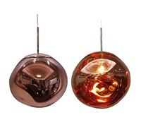 Lampada a Sospensione Lava, Lampada a Sospensione a soffitto Moderna in Vetro di Forma Irregolare, lampadario Decorativo a Specchio Contemporaneo per Negozio, Bar, Club, Cucina, Lampada a Sospensione