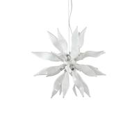 Sospensione Contemporanea Leaves Metallo Bianco 8 Luci G9 3W 3000K Luce Calda