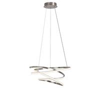 Lampada A Sospensione LED Da Pranzo In Metallo Argento L:50 Cm 4000 K Cucina
