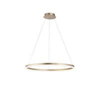 Lampada A Sospensione LED Dimmerabile In Ottone Ø80 Cm 3000 K Per Sala Da Pranzo