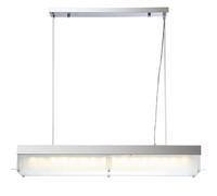 Lampada a sospensione LED in cristallo 48W con telecomando, sospensione a soffitto, faretto cromato commutabile Globo 49330