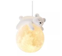 LAMPADA A SOSPENSIONE LED LUNA CON ORSO TRIPLA LUCE DIMMERABILE IP20 TELECOMANDO