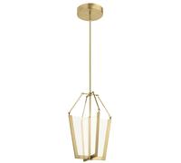 Lampada A Sospensione LED Moderna 3000 K B: 35,3 Cm Dimmerabile In Crema Oro