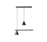 LAMPADA A SOSPENSIONE LED ONLI "TAKA" 2 LUCI NERO 4000K E14