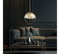 Lampada A Sospensione LED Per Soffitto In Vetro A Sfera Oro [EEK: F]
