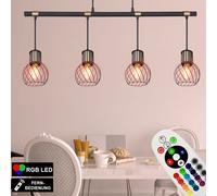 Lampada A Sospensione LED RGB Per La Sala Da Pranzo In Oro Con Telecomando