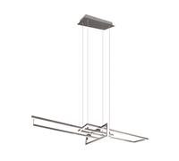 Lampada a sospensione Led TRIO SALINAS, Acciaio satinato