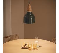 Lampada a Sospensione Legno e Metallo Arlene Yash