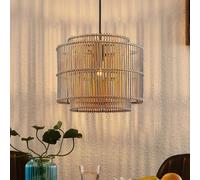 Lindby Lampada a sospensione dimmerabile (Scandinavo) colore Ocra ad es. Soggiorno & Sala da pranzo lampada in legno, soffitto lampadario