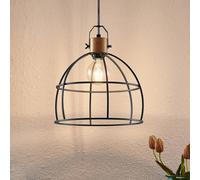 Lampada a sospensione Lindby Flintos, a 1 luce, legno chiaro LINDBY