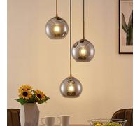 Lindby Lampada a sospensione dimmerabile (Moderno) colore Grigio, in Metallo ad es. Soggiorno & Sala da pranzo lampada soffitto plafoniera illuminazione