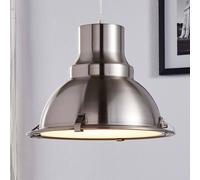 Lampada a sospensione Lindby Letty, Ø 39 cm, colore nichel, metallo, E27 LINDBY