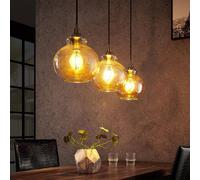 Lindby Lampada a sospensione dimmerabile (Vintage) colore Beige, in Vetro ad es. Soggiorno & Sala da pranzo lampada soffitto plafoniera illuminazione