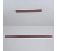 Lampada a sospensione lineare in alluminio marrone, lampada a sospensione lineare a una parola creativa, lampade a sospensione lunghe in acrilico, lampadari a LED moderni, luci a goccia sul lavello de