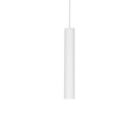 Sospensione Moderna Look Metallo Bianco 1 Luce 7W 3000K Luce Calda D6Cm