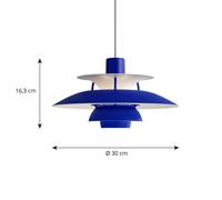 Louis Poulsen PH 5 Mini sospensione blu Louis Poulsen