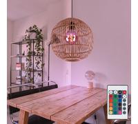 Lampada a Sospensione Luce RGB LED Telecomando Dimmerabile Bambù Natura [EEK: F]