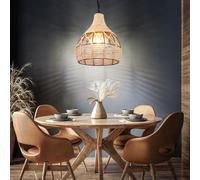Lampada a Sospensione Luce Sala da Pranzo Luce E27 Gabbia Metallica Natura [EEK: Non valutato]