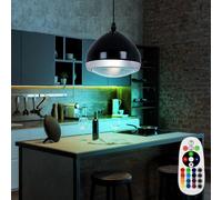 Lampada a Sospensione Luce Telecomando Dimmerabile Metallo Vetro RGB LED [EEK: F]