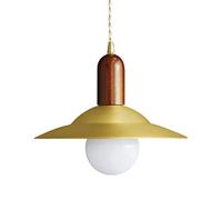 Lampada a Sospensione, Luci a LED Illuminazione a Sospensione Industriale in Ottone Altoparlanti retrò Lampadario Lampada a Sospensione a Soffitto Regolabile a 1 Luce for Ristorante, Negozio, Balcone