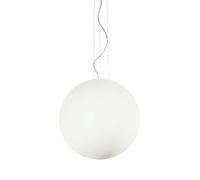 Sospensione Moderna Mapa Vetro Acidato Bianco 1 Luce E27 D50Cm