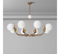 Lampada a sospensione Maytoni Rendez-vous, a 8 luci, color ottone Maytoni