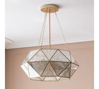 Lampada a Sospensione Metallo e Vetro Octagon ILUZZIA